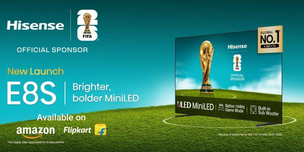 Телевизоры Hisense E8S вышли в Индии с Mini-LED и 144 Гц