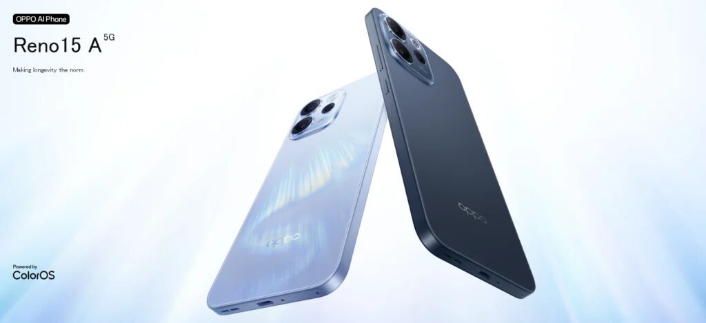 Смартфон Oppo Reno 15A вышел в Японии с батареей 7000 мА·ч