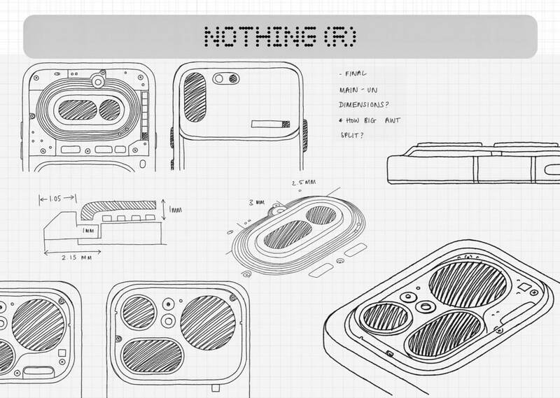 Технические чертежи Nothing Phone 4b дизайн размеры детали
