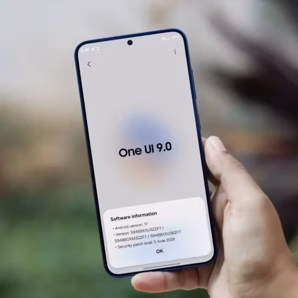 Экран Samsung Galaxy с версией One UI 9.0