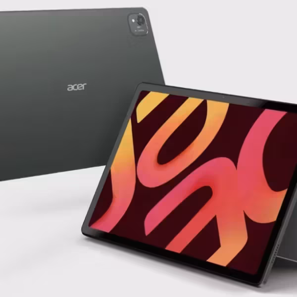 Планшет Acer Iconia Duo с двумя экранами и чёрным корпусом