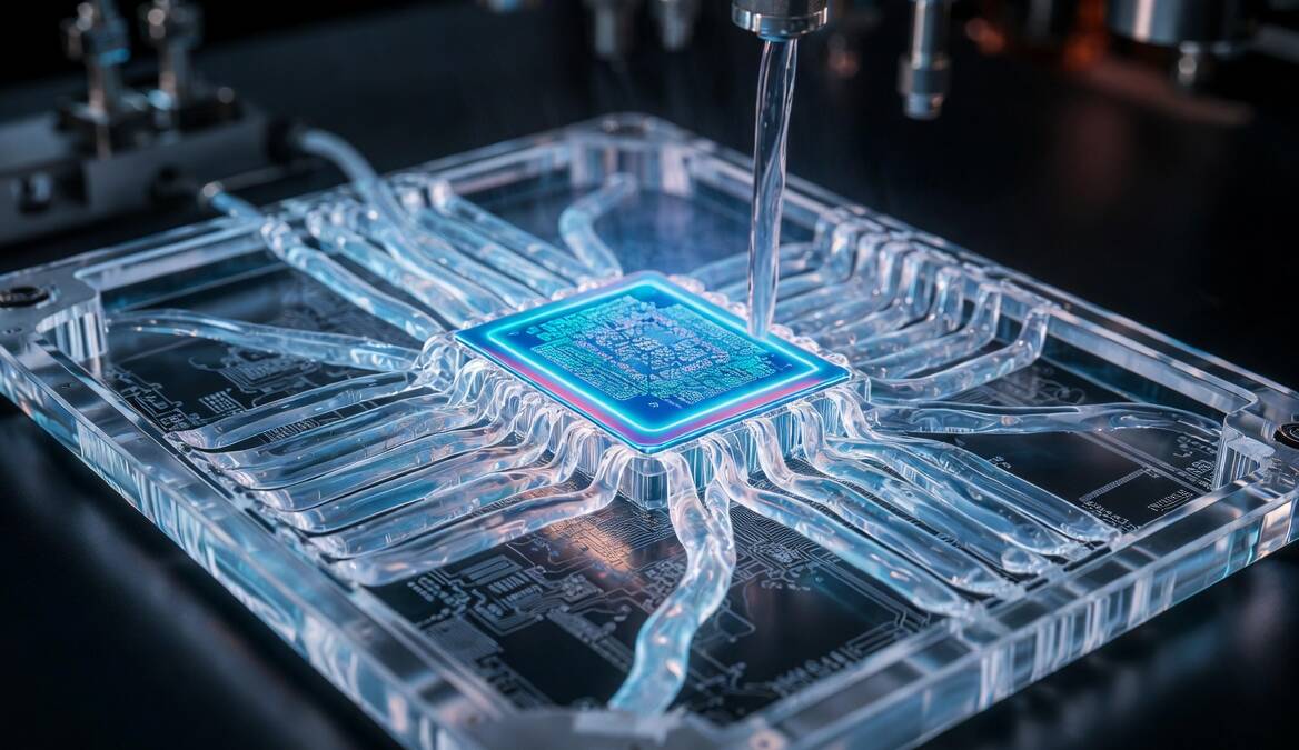 KAIST испытал процессор с микроканалами для водяного охлаждения
