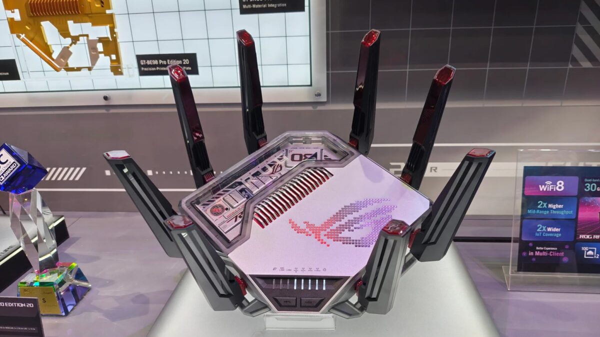 Умный маршрутизатор ASUS ROG Rapture GT-BN98 Pro на выставке