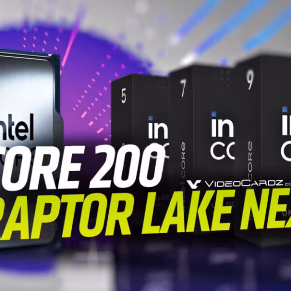 Кристалл процессора Intel Core 200 Raptor Lake Next