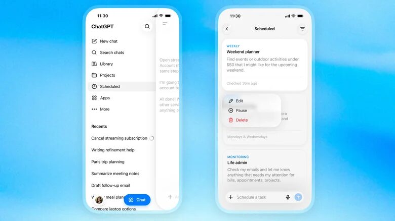 OpenAI добавила центр задач в ChatGPT и отключила Pulse