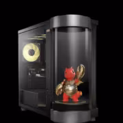 Игровой ПК MSI MEG Vision X2 AI+ с фигуркой дракона