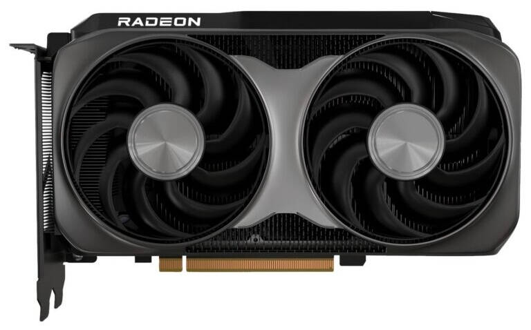 Видеокарта AMD Radeon с двумя вентиляторами