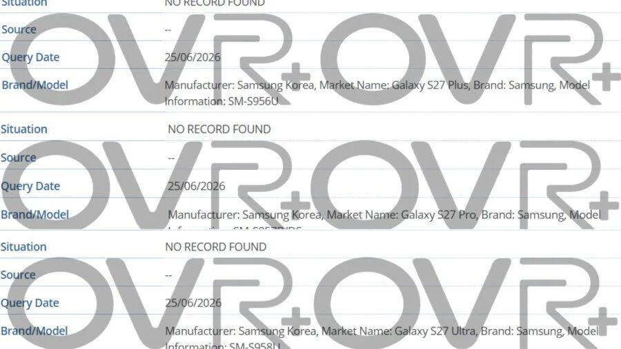 Смартфон Samsung Galaxy S27 Pro появился в базе GSMA