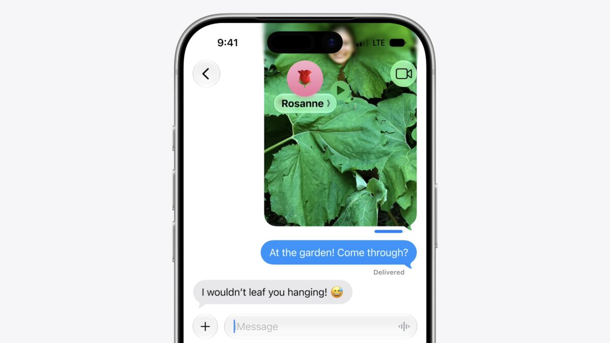 Сообщение в мессенджере на iPhone с обновлённым iOS 27