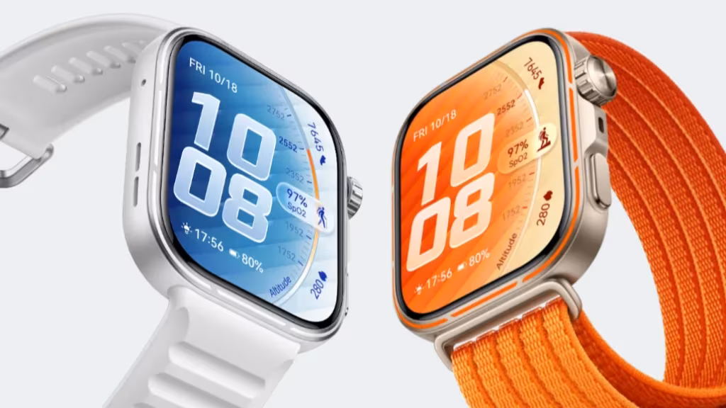 Умные часы Huawei Watch в двух цветах с дисплеями
