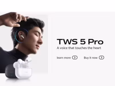 Наушники Vivo TWS 5 Pro вышли с ANC 60 дБ и аудио 4,6 Мбит/с