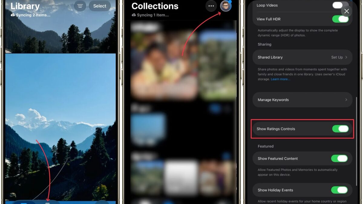 Экран iPhone с настройками отображения оценок в iOS 27