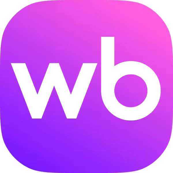Логотип приложения Wildberries с градиентным фоном