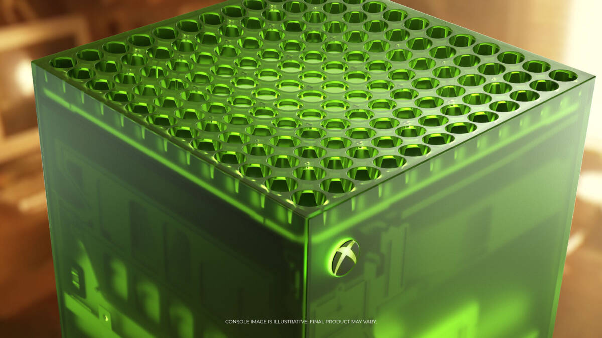 Зелёная консоль Xbox Series X25 Limited Edition