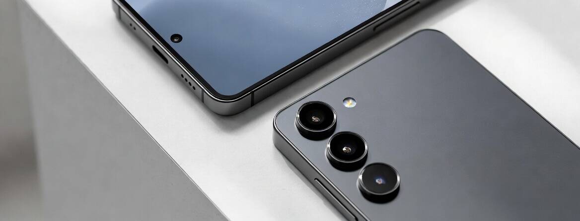 Камеры смартфонов Galaxy S24 и Galaxy S24+ отображены в боковой части