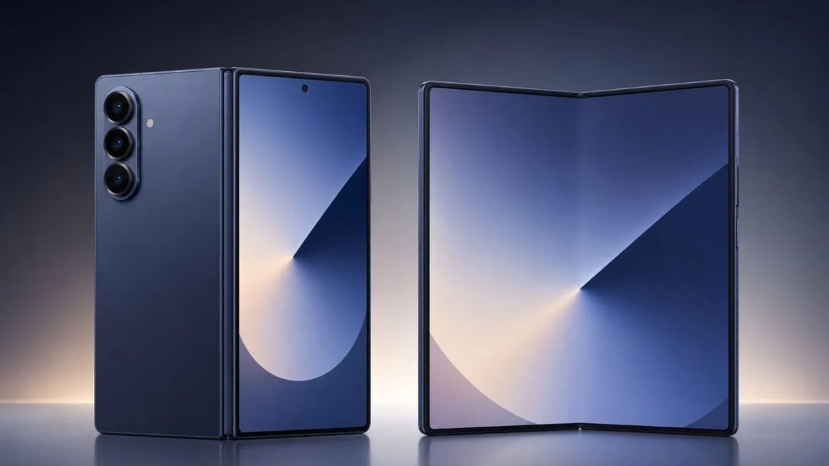 Samsung Galaxy Z Fold 8 Ultra: всё, что известно о флагманском складном смартфоне 25 Складной смартфон Samsung Galaxy Z Fold 8 Ultra закрытый и раскрытый