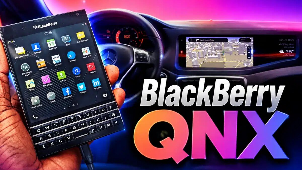 BlackBerry живёт в 275 млн автомобилей и зарабатывает на QNX 1 BlackBerry QNX смартфон и автомобильная панель