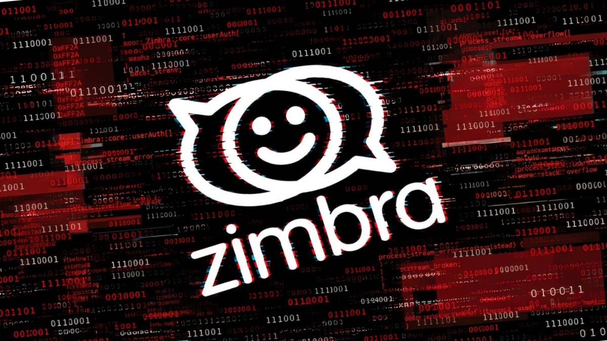 Логотип Zimbra с улыбающейся мордочкой и текстом