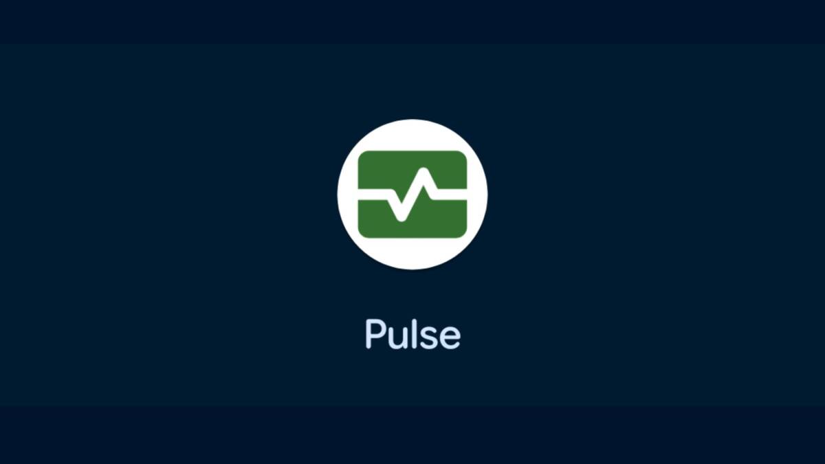 Google выложила в Play Store системное приложение Android Pulse для диагностики 1 Логотип Pulse от Google в центре экрана