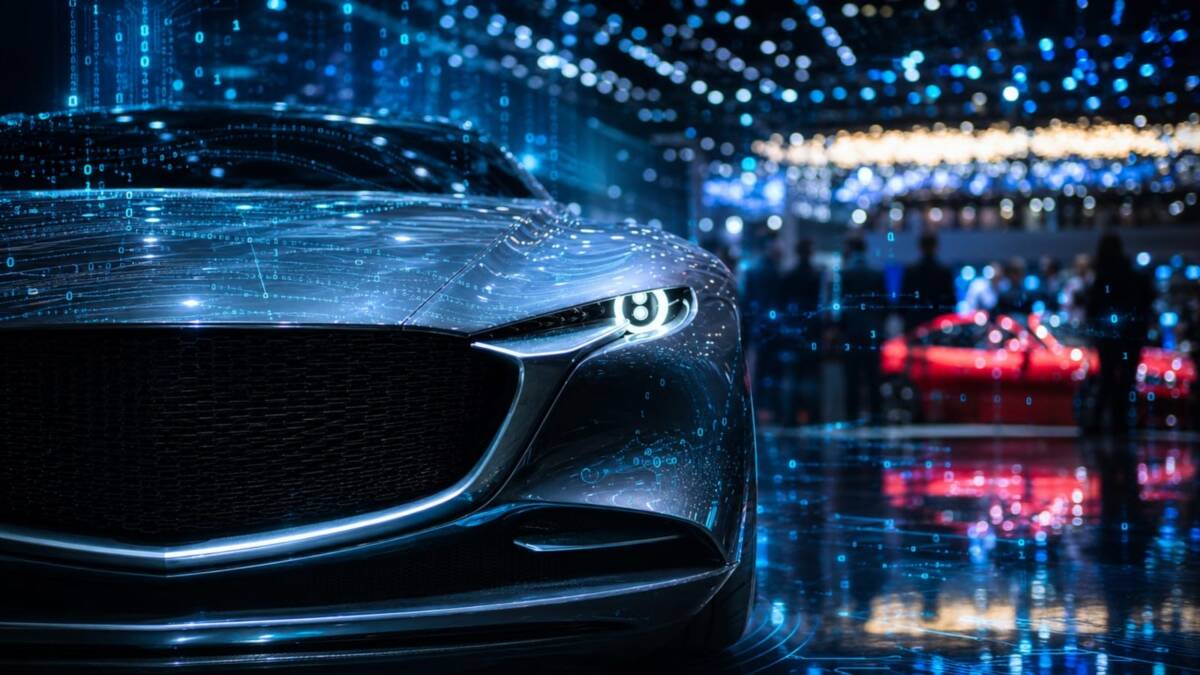 Фара автомобиля Aston Martin, яркая и светящаяся