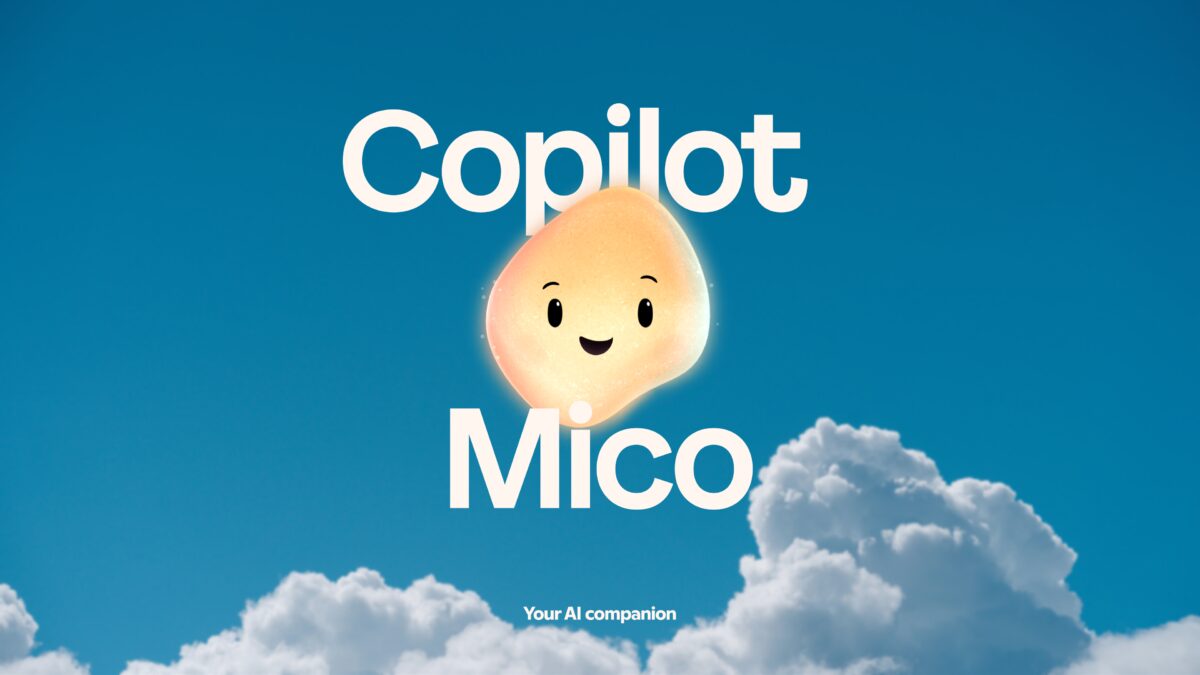 Летнее небо облака и Copilot Microsoft