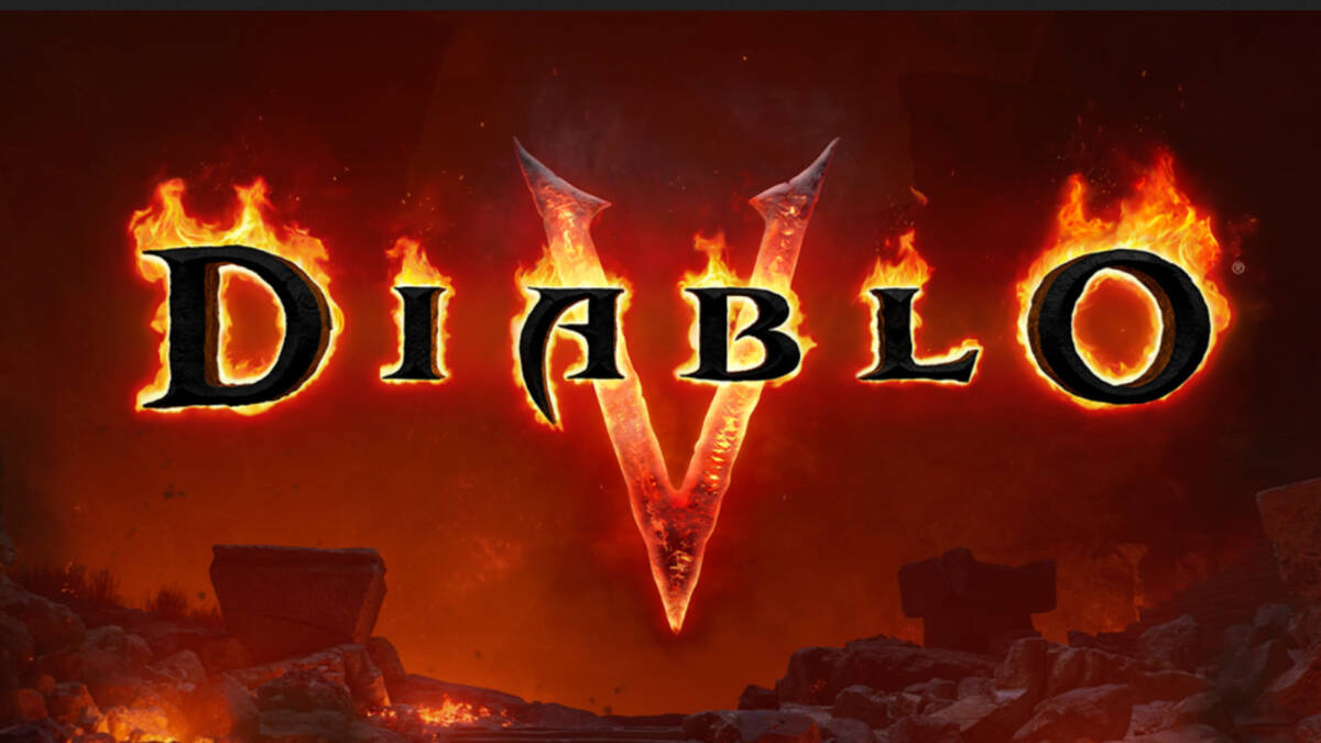 Diablo V выйдет весной 2029 года в падшем Санктуарии 1 Логотип Diablo 5 горящие буквы в огненном фоне