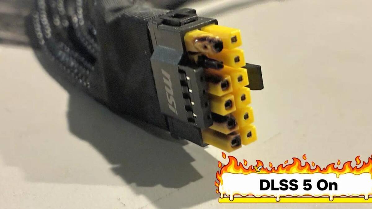 разъем питания DLSS 5 на видеокарте RTX 5090
