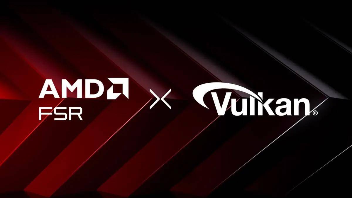 AMD пообещала добавить технологию FSR 4 в Vulkan 3 Логотипы AMD FSR и Vulkan на тёмном фоне