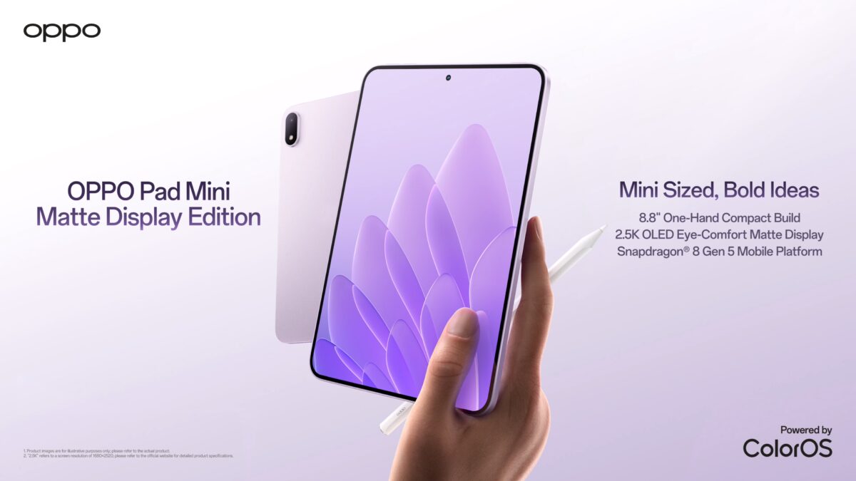 Oppo представила компактный планшет Pad Mini с матовым OLED-экраном за ₹94 999 3 ОППО Pad Mini Matte Display Edition планшет со стилусом