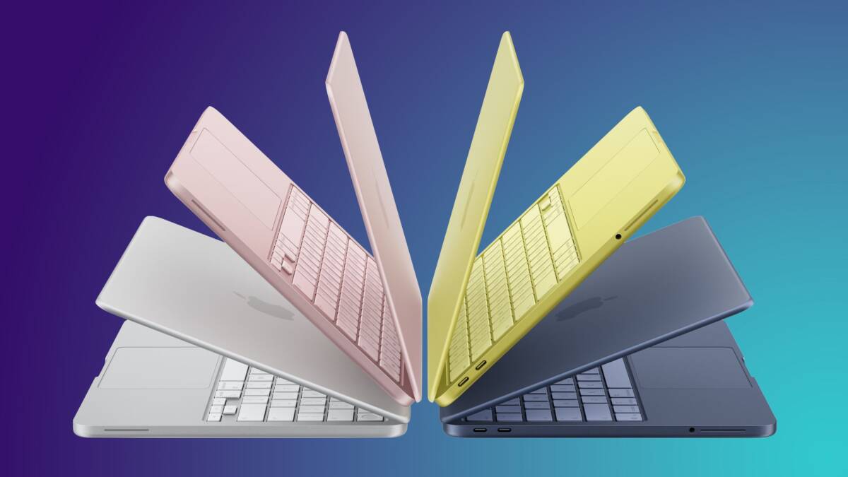Поставки Mac упали на 11%, но Apple увеличила долю рынка ПК 7 Цветные ноутбуки Mac в стиле радуги открытые
