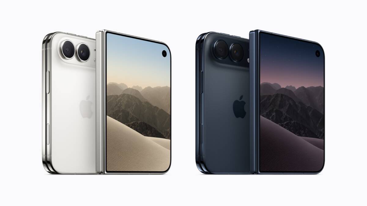 Два складных iPhone Duo с разными задними корпусами