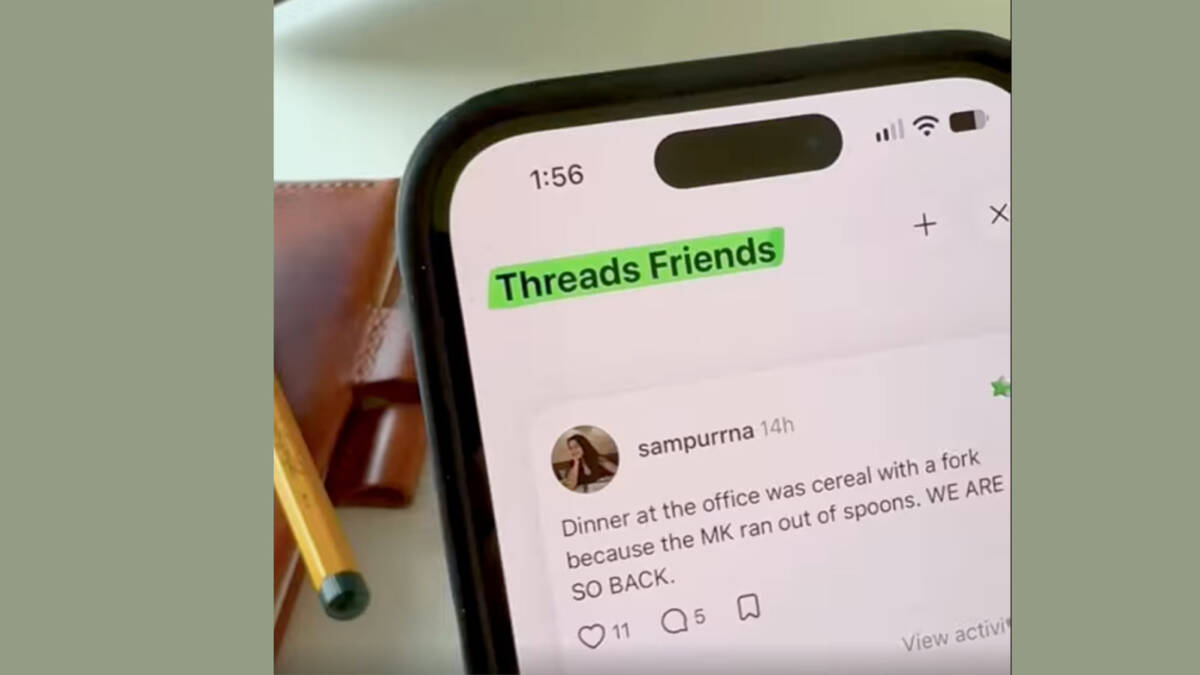 Соцсеть Threads тестирует публикации для групп до 50 друзей