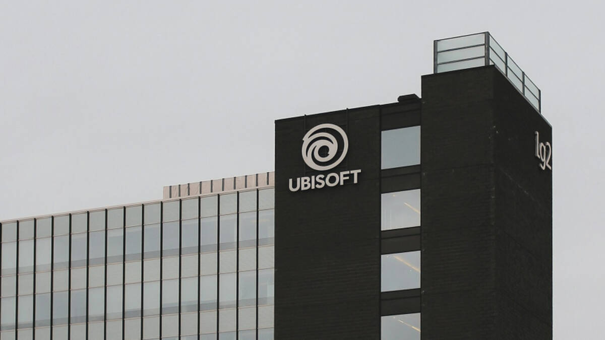 Фасад здания Ubisoft с логотипом Ubisoft и названием L92