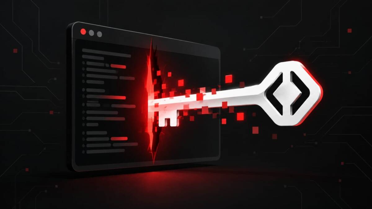Взлом OpenCode Console затронул API-ключи 1,4% пользователей 1 Компьютерный экран с графическим интерфейсом и клавишей интерфейса кода