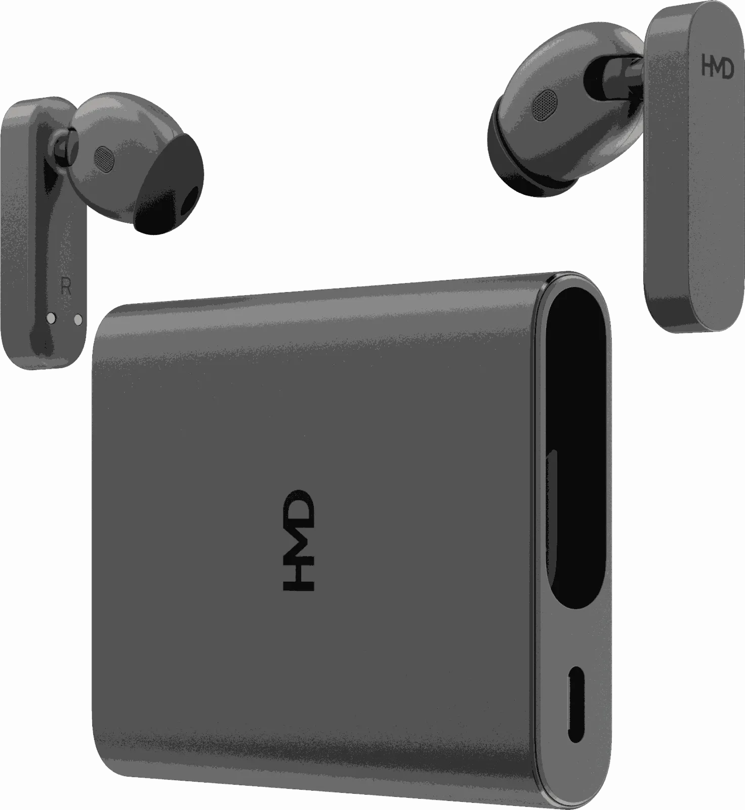 Hmd Amped Buds Black Angled Open Int